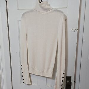 RAMY BROOK NEW YORK NO SIZE TAG CREAM LONG SLEEVE WOMENS WOOL & CASHMERE BLEND